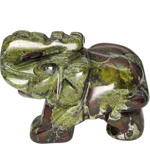 Miniatura 13 de Fekuar Figuras de elefante de cristal curativo talladas a mano de 1.5 pulgadas, escultura de estatua de animal de bolsillo de la suerte, decoración