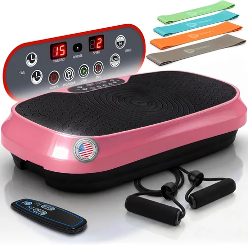 Miniatura 9 de Lifepro Waver Mini Vibration Plate Exercise Machine with Remote & Bands — Compact Whole Body Vibrating Plate for Lymphatic Drainage & Muscle Toning