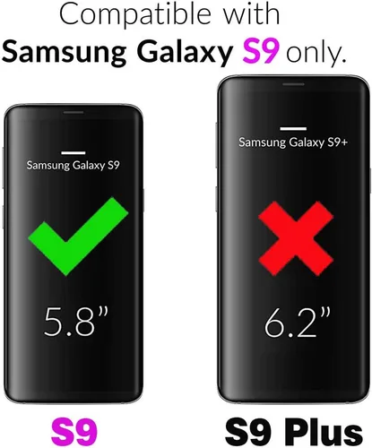 Miniatura 2 de Funda para Samsung Galaxy S9 de goma suave y delgada, resistente a los golpes, resistente, ligera, flexible, antideslizante, ajuste delgado, funda