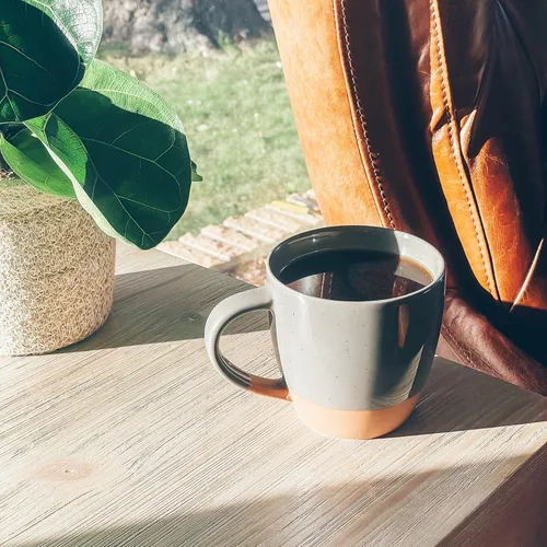 Miniatura 7 de Mora - Juego de 4 tazas grandes de cerámica con leche, 16 onzas, tazas de café de porcelana con mango grande, modernas, bohemias, estilo único
