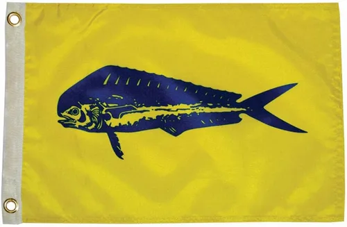 Miniatura 4 de Taylor Made Products - Bandera de captura de pescador, banderín de pez, nailon, 12 x 18 pulgadas