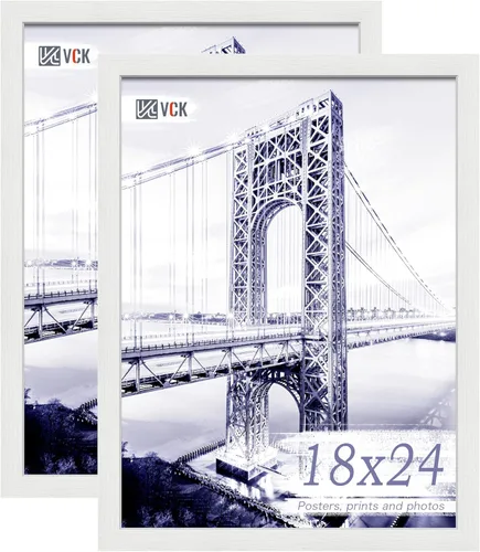 Miniatura 95 de VCK Marco de fotos de 24 x 36 pulgadas, exclusivo marco de póster grande negro para pared, galería en casa, oficina, 1 paquete