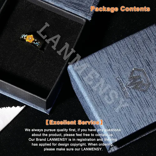 Miniatura 7 de LANMENSY Demon Slayer Anillos de anime Joyería original de plata de ley 925 "All24 estilos" nuevo Tamaño ajustable Kimetsu No Yaiba Cosplay Moda
