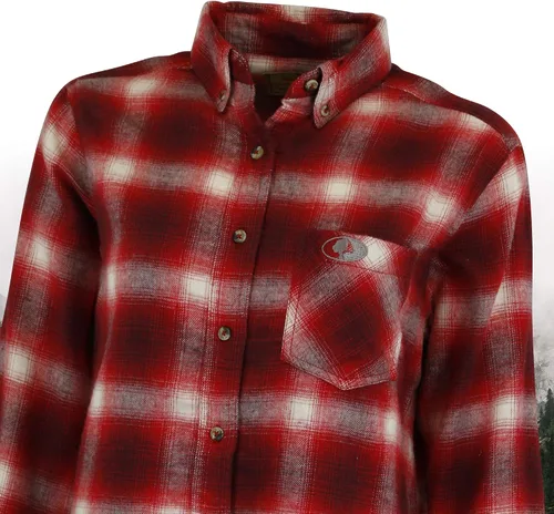 Miniatura 3 de Mossy Oak - Camisas a cuadros, para mujer, con franela, diseño de búfalo.