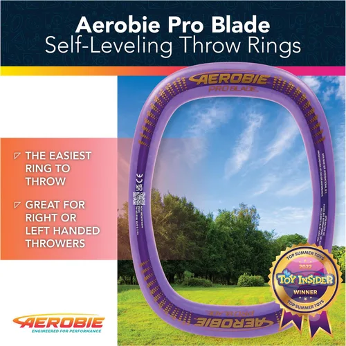 Miniatura 2 de Aerobie Pro Blade Anillo de Lanzamiento, Juguete Ligero para Niños para Disc Golf, Juegos en el Patio Trasero y Más, Juegos al Aire Libre para Pro