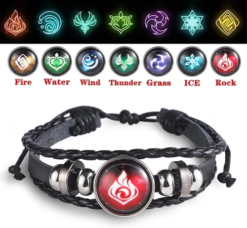 Miniatura 7 de XUBWVW Genshin Impact - Collar de impacto con diseño de ojo de Dios, regalo inspirado en cosplay, regalo para los amantes del juego, colgante