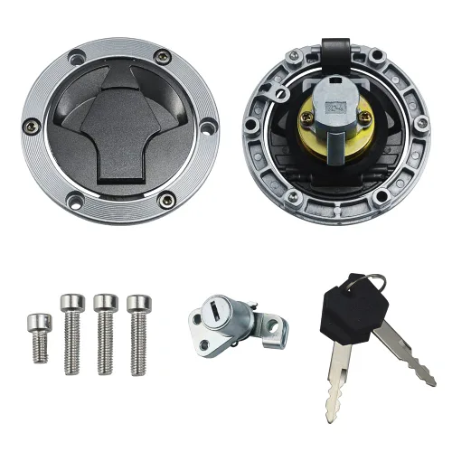 Miniatura 6 de Interruptor de encendido, tapa de combustible, cerradura del asiento y llave compatibles con Kawasaki EX250 Ninja 250 2008-2014, EX300 Ninja 300