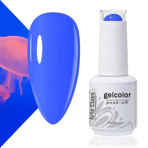 Miniatura 28 de Arte Clavo Esmalte de uñas de gel rosa lechosa de 0.5 fl oz, con luz LED, UV, remojado, transparente, rosa nude, manicura francesa, rosa claro