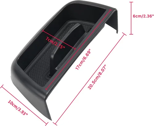 Miniatura 7 de Bandeja de almacenamiento para consola central para 2021-2024 Ford Bronco Sport CX430 Organizador de tablero de consola central con soporte
