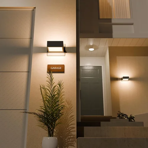 Miniatura 2 de Lámpara de pared LED para exteriores, aplique de pared para porche delantero, lámpara exterior moderna de aluminio para casa, garaje, jardín, patio