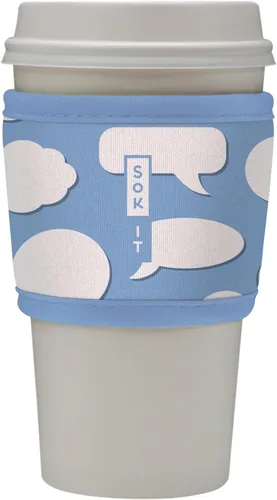Miniatura 151 de Sok It HotSok Coffee & Tea - Funda de neopreno con aislamiento reutilizable (floral abstracto)