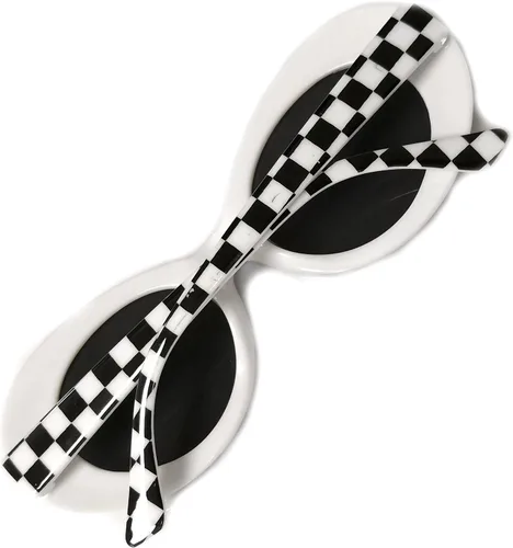 Miniatura 5 de Gafas de sol de montura gruesa ovaladas retro atrevidas, lentes redondas, gafas de clout