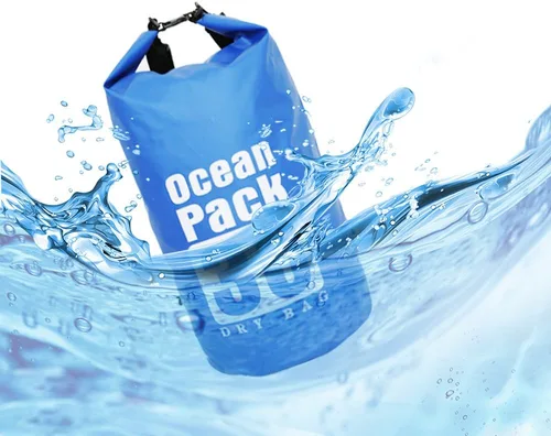 Miniatura 6 de Bolsa seca impermeable con correa desmontable ajustable de 10 l/20 l/30 l, bolsa superior enrollable mantiene el equipo seco para kayak, canotaje