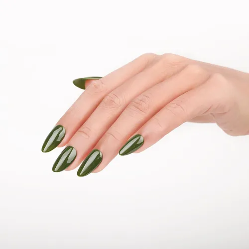 Miniatura 6 de Esmalte de uñas de gel, 1 unidad de 0.5 onzas líquidas de esmalte de gel de color verde aguacate para remojar arte de uñas, salón de manicura