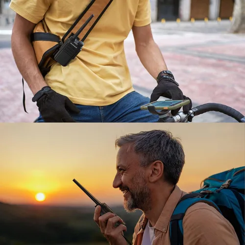 Miniatura 7 de BAOFENG Radio MP31 GMRS Radio portátil de dos vías, walkie talkies recargables impermeables con escaneo y recepción NOAA, compatible con repetidor