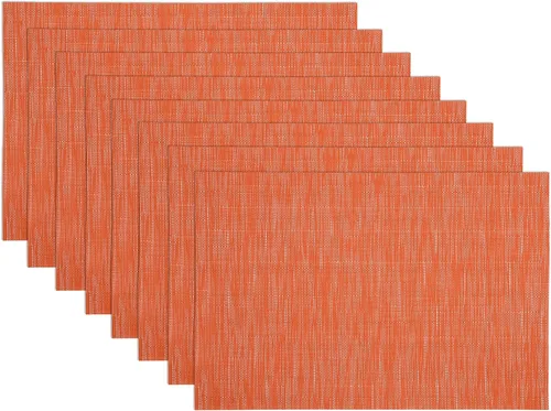 Miniatura 22 de SHACOS - Caminos de mesa de vinilo tejido, lavables, para uso en interiores o exteriores, fáciles de limpiar