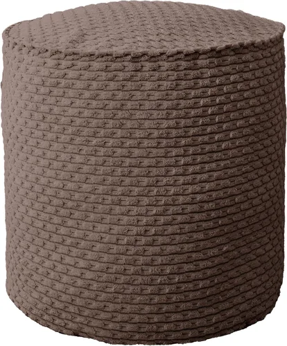 Miniatura 4 de Sorra Home Sutherland Dove Puf redondo para interiores, 20 pulgadas de ancho x 20 pulgadas de profundidad x 18 pulgadas de alto Paloma