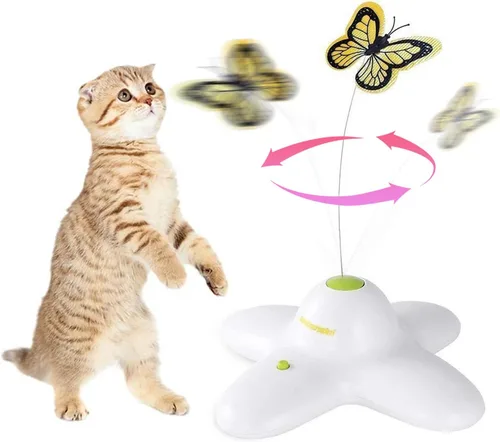 Miniatura 10 de ALL FOR PAWS 6-Pack Butterfly Refills for Interactive Cat Toy, Replacement Butterflies for Automatic Cat Spinner Toy, Durable Self-Play Butterfly