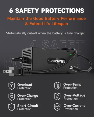 Miniatura 6 de Cargador de 42V 2A para scooter eléctrico Gotrax, compatible con GXL V2 G4 Apex XR Elite, compatible con Hiboy S2 S2 Pro KS4, Hover-1 Journey