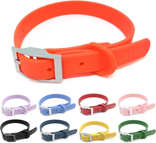 Miniatura 9 de ZALER Collar de perro impermeable, collares de perro ajustables a prueba de olores, fáciles de limpiar, collares suaves y cómodos para perros Verde