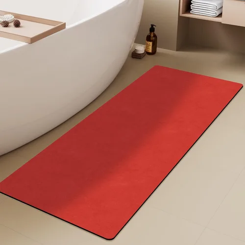 Miniatura 27 de TYUU Tapete de Baño de Halloween, Alfombra de Baño de Halloween Delgada Antideslizante de Secado Rápido Tapete de Baño de Murciélago que Cabe Debajo