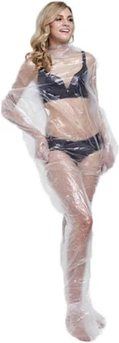ZMDREAM El cuerpo plástico desechable envuelve el traje de baño unisex de la sauna del PE para la cobertura completa del cuerpo del infrarrojo lejano