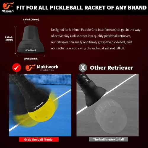 Miniatura 3 de Pickleball Ball Retriever Silicone Pickleball Grabber and Picker