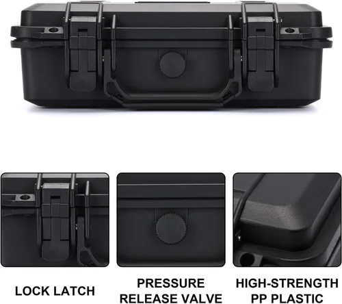 Miniatura 4 de Mayouko Caja de herramientas portátil con esponja a prueba de golpes, grado impermeable IP67, funda rígida impermeable con inserto de espuma, funda