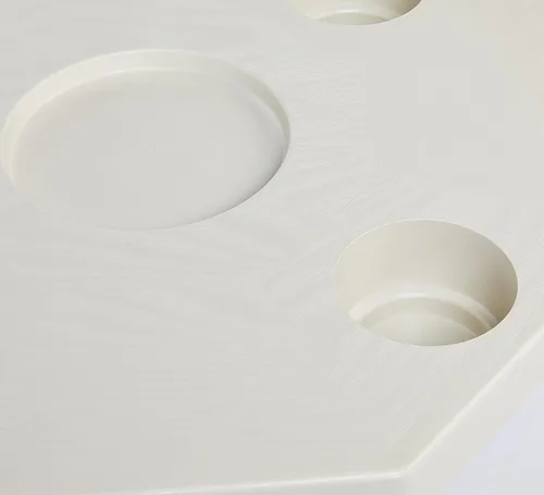 Miniatura 4 de DetMar 12-1109C Mesa Octogonal Extraíble MarinoRV Mesa Blanca