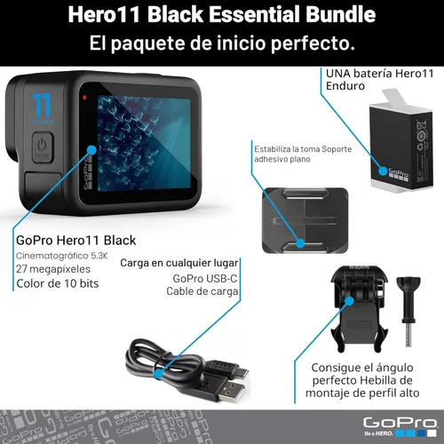 Miniatura 2 de GoPro HERO11 Black - Embalaje de comercio electrónico - Cámara de acción impermeable con video Ultra HD 5.3K60, fotos de 27MP, sensor de imagen