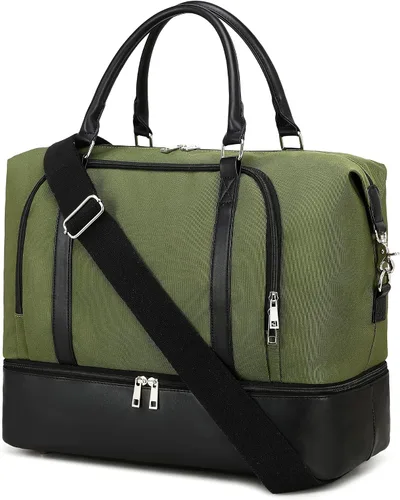 Miniatura 63 de CAMTOP - Bolsa de viaje de fin de semana para mujer, bolsa de lona con espacio para laptop de15.6 pulgadas