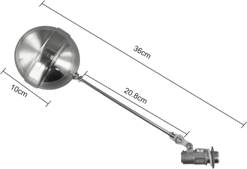 Miniatura 6 de Stainless Steel Automatic Float Valve Water Level Controller, DN15 DN20 DN25 Sizes (1/2", 3/4", 1") for Water and Oil Tanks(DN15)