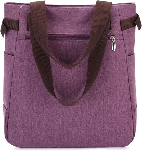 Miniatura 3 de Bolso de lona multifunción con cremallera para el hombro, Lindo
