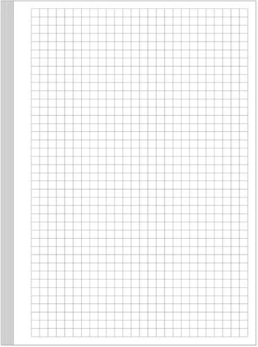 Miniatura 10 de A5 TUL Papel de recambio cuadriculado con sistema de discos, papel cuadriculado con sistema de 8 discos, 100 hojas/200 páginas, papel cuadriculado