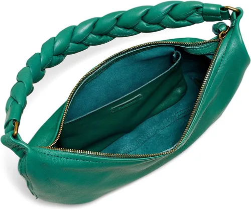 Miniatura 3 de Madewell Pequeño hobo suave - Puffy trenzado verde jade talla única, Verde jade