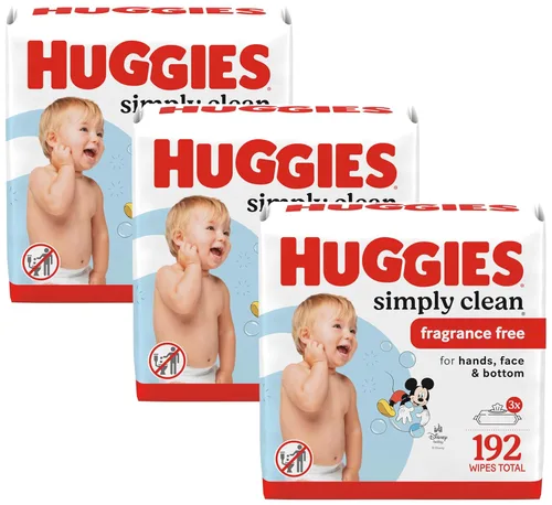 Miniatura 12 de Huggies Simply Clean Toallitas para Bebé Sin Fragancia, 1 Paquete con Tapa Abatible (64 Toallitas en Total), el Empaque Puede Variar