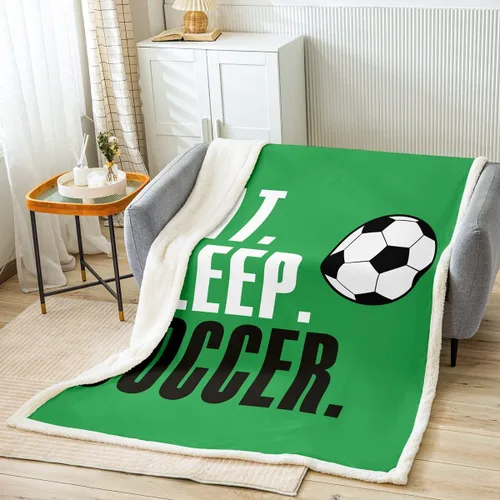 Miniatura 46 de Feelyou Football Throw Blanket Basketball Sports Soft Fleece Sherpa Cozy Fuzzy Plush Warm Soccer Ball Game Fuzzy Plush Throw Black Baseball Gaming