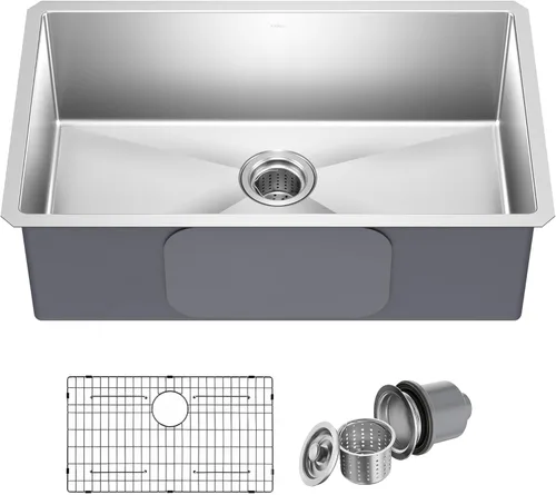 Kraus - KHU100-30 - Fregadero de cocina de acero inoxidable, de 30 pulgadas
