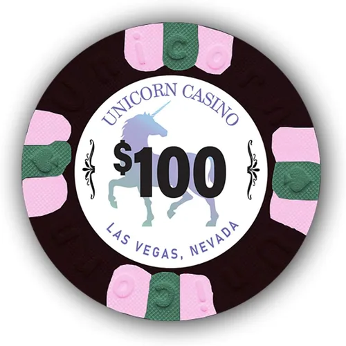 DA VINCI Paquete de 50 fichas de póquer Unicorn All Clay de 0.32 oz con denominaciones, auténticas fichas de casino ponderadas