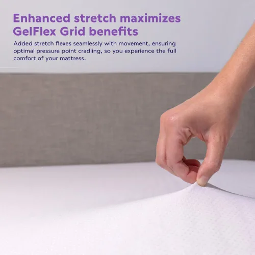 Miniatura 4 de Protector de colchón impermeable Purple – Individual, protección de estándar dorado, diseño centrado en la comodidad, se adapta a colchones de 8" a