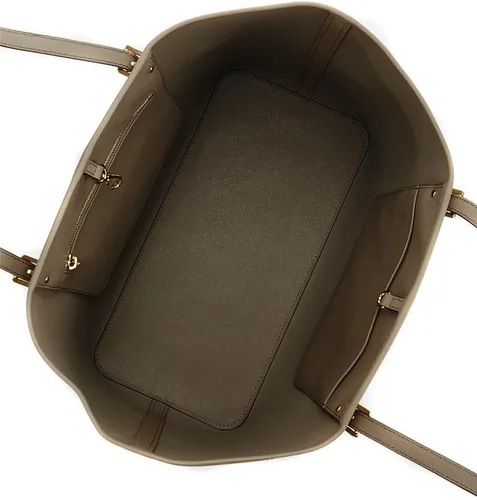 Miniatura 3 de Michael Kors Jet Set Travel Saffiano - Bolso mediano de cuero (gris pardo oscuro), Duna oscuro