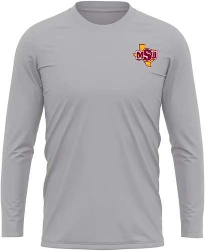 Miniatura 62 de Camisa deportiva de manga larga oficial de la NCAA Collegiate para hombre, con logotipo en el pecho izquierdo, colección Athletic Heather