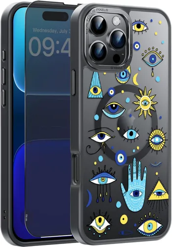 Miniatura 149 de Goodon Funda para iPhone 17 Pro con protector de pantalla de privacidad, compatible con Magsafe, a prueba de golpes, translúcida mate, bonita funda