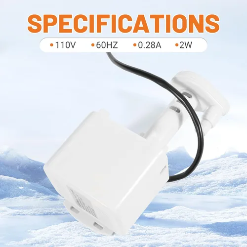 Miniatura 4 de Motor universal de bomba de agua para máquina de hielo de 110 V YZF5816 Reemplazo para motor de suministro de agua JEELY para máquina de hielo