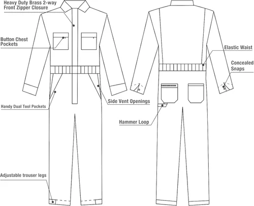 Miniatura 3 de HISEA Overol de manga larga para hombre, pantalones de construcción grandes y altos