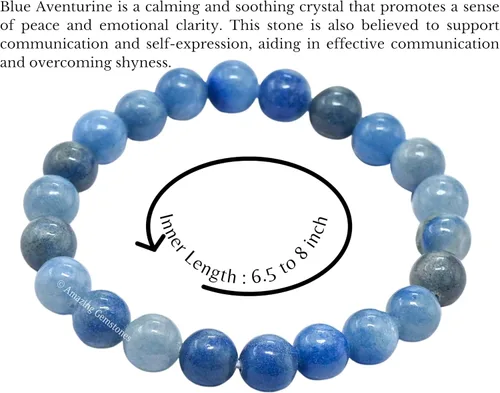 Miniatura 4 de Amazing Gemstone Pulsera de cristal para mujeres y hombres, pulsera de cristal curativo de protección, pulsera elástica con cuentas de piedras