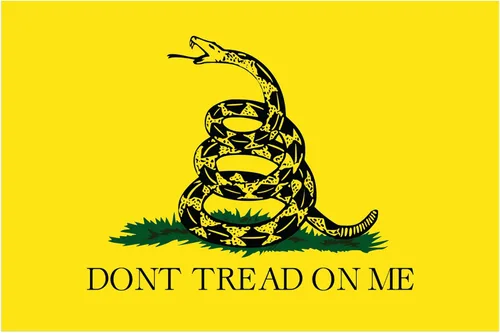 Stickios Adhesivo de Bandera Gadsden 'Dont Tread On Me' - Calcomanía Patriótica Bandera Americana 1776 para Autos, Camiones y Ventanas de Vehículos