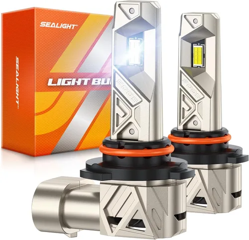 Miniatura 18 de SEALIGHT 9005 H11 LED Bulbs Combo, 200,000LM 6500K White Bulbs, L1S Series HB3 H11/H8/H9/H16 Bulb, IP68 IP6X Proof 30,000rpm High Speed Cooling Fan
