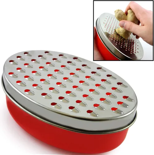 Rallador de queso cítrico con recipiente de almacenamiento de alimentos y tapa, perfecto para quesos de parmesano duro o cheddar suave, jengibre,