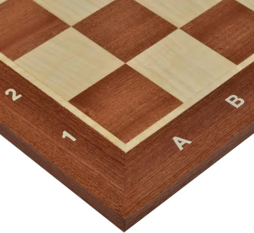 Miniatura 3 de Tableros de ajedrez de madera para torneos profesionales, n.º 6, incrustaciones (2.25 pulgadas, notación)